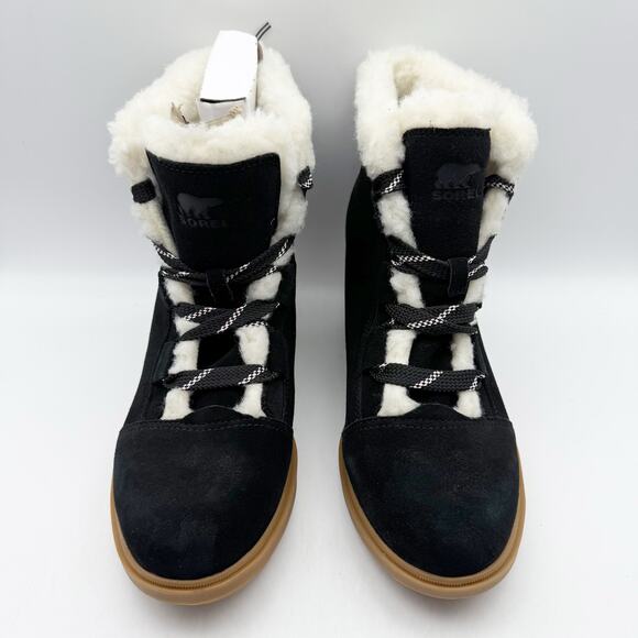 SOREL Womens Evie II Cozy Booties US 11 EU 42 Black Waterproof Leather NIB - Picture 7 of 13